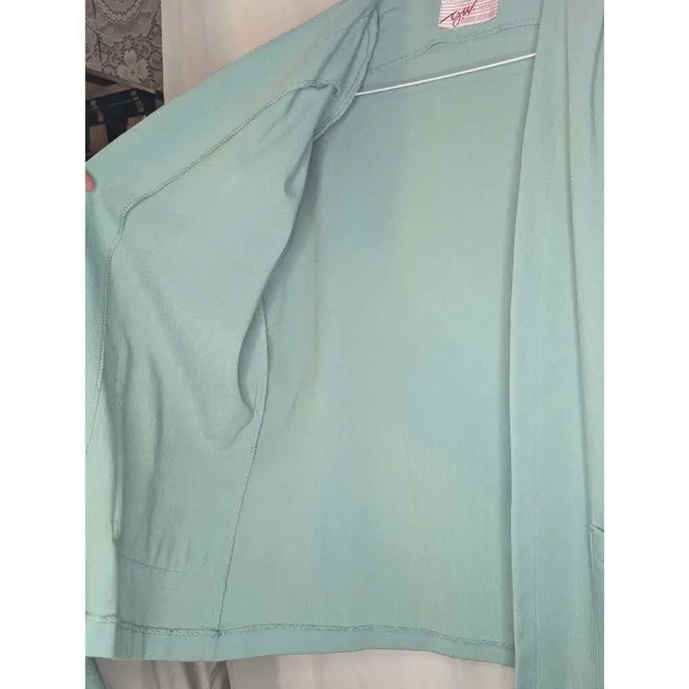 Vintage mint top and blazer